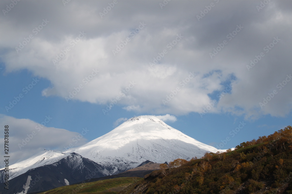Kamchatka Mutnovsky volcano, 2019, autumn, landscape, Sunny day.