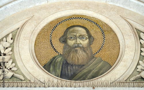 Saint Matthew the Apostle, mosaic in the basilica of Saint Paul Outside the Walls, Rome, Italy 