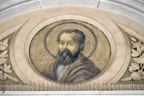 Schilderij op canvas Saint Philip the Apostle, mosaic in the basilica of Saint Paul Outside the Walls