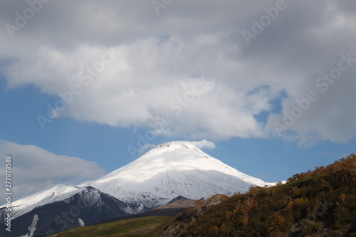 Kamchatka Mutnovsky volcano, 2019, autumn, landscape, Sunny day.