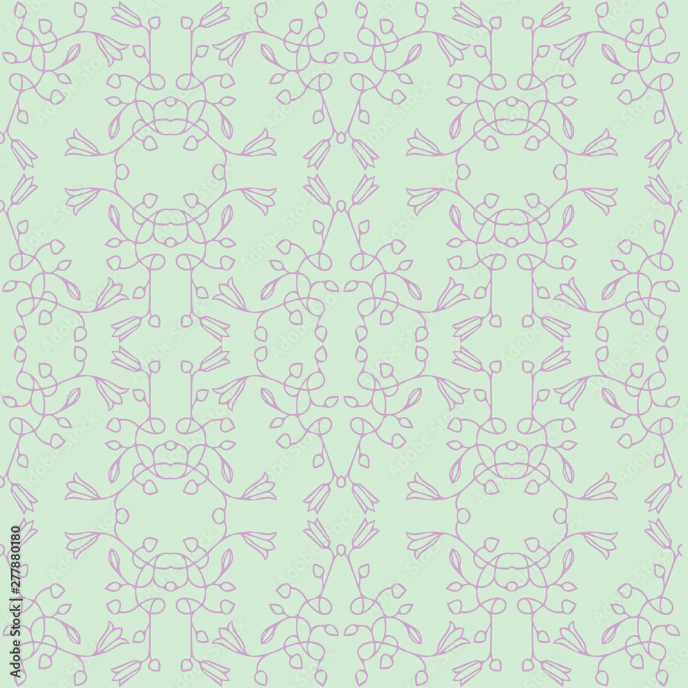 Unlimited vector pattern in a romantic style.