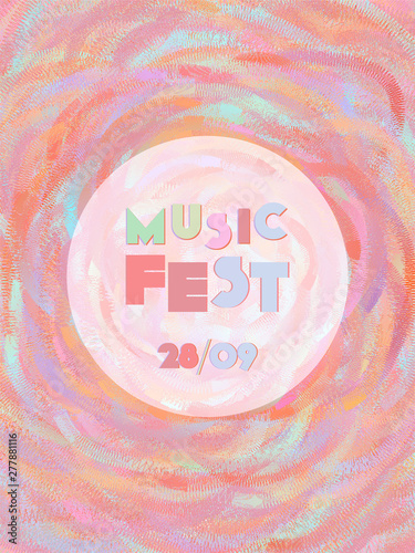Music festival cover background.