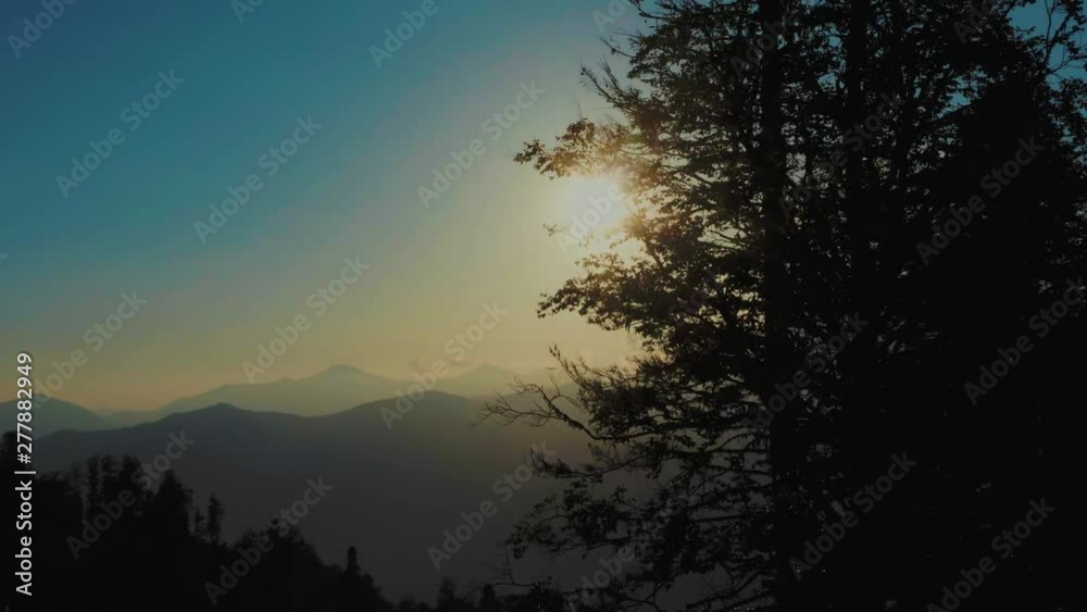 Sunset in the Mountains Sunset in the Mountains