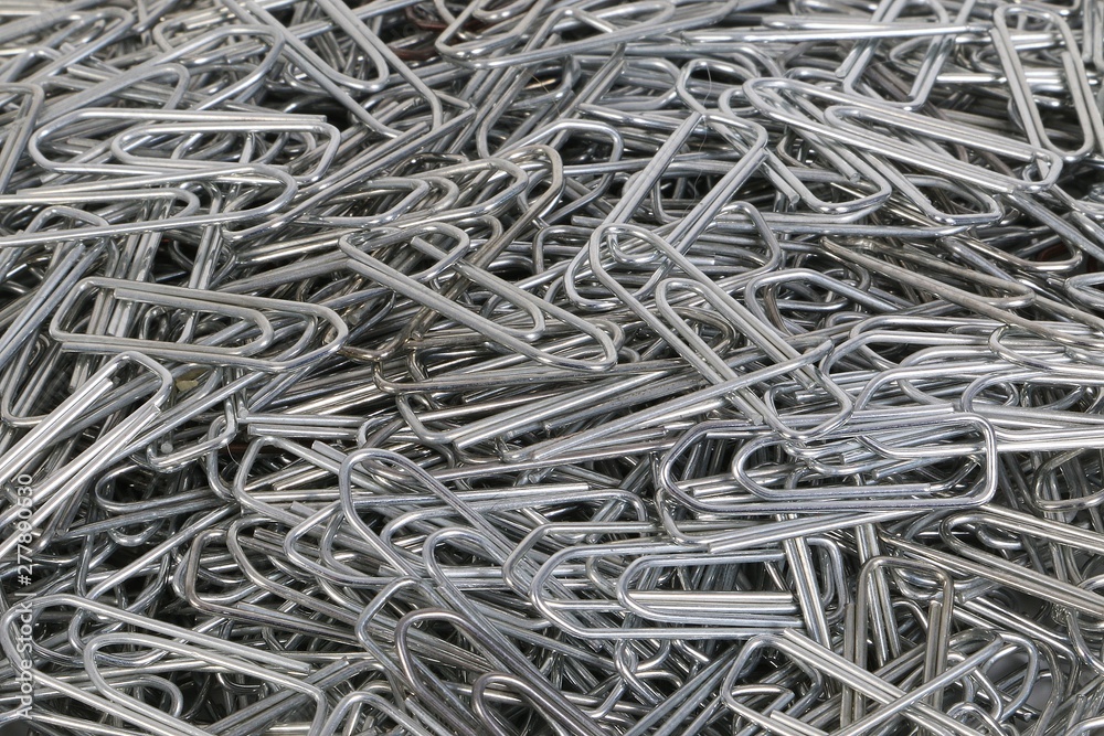 close up of a heap from paper clipps in the studio close up of a heap from paper clipps in the studio