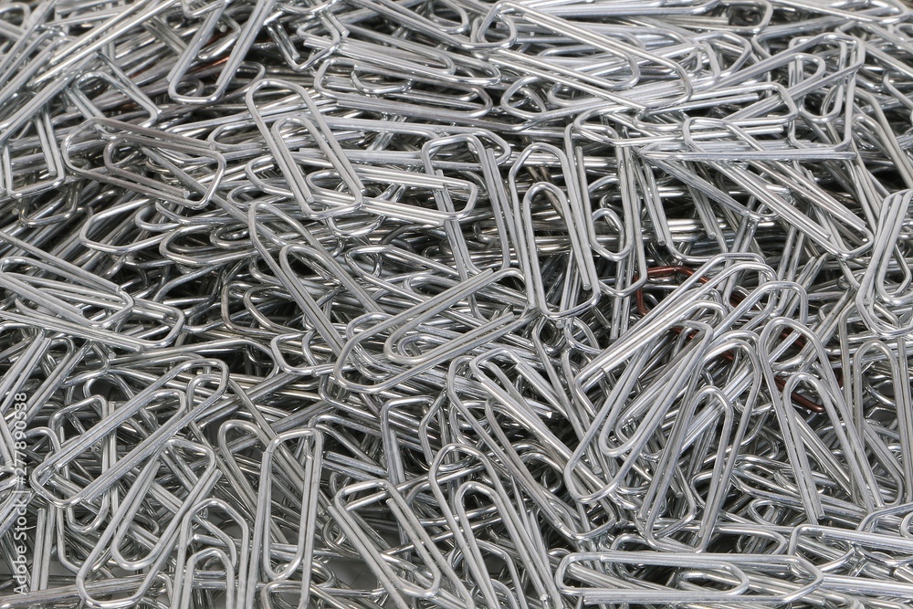 close up of a heap from paper clipps in the studio close up of a heap from paper clipps in the studio
