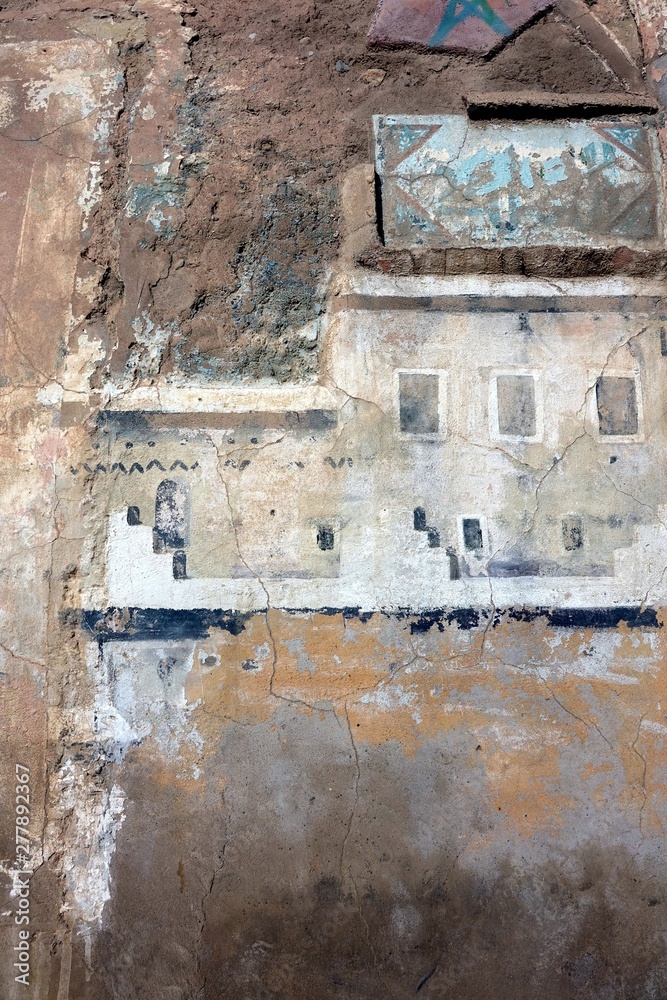 Ruins in Marrakesh, in Morocco, in Africa Ruins in Marrakesh, in Morocco, in Africa