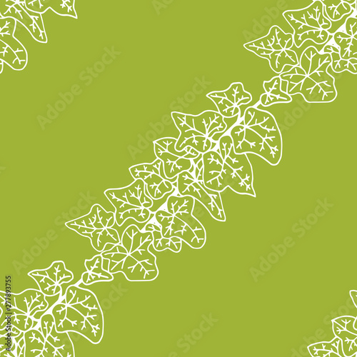 abstract floral seamless pattern with leaves  ivy