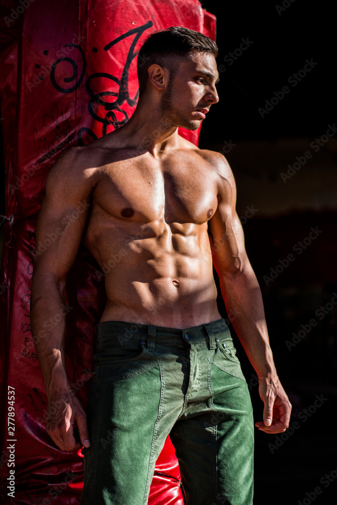 How is my healthy body ? stock image. Image of shirtless - 57744433