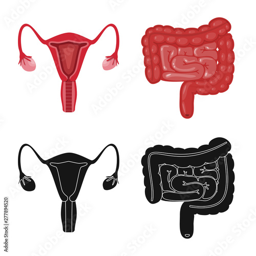 Vector illustration of biology and scientific sign. Collection of biology and laboratory stock symbol for web.