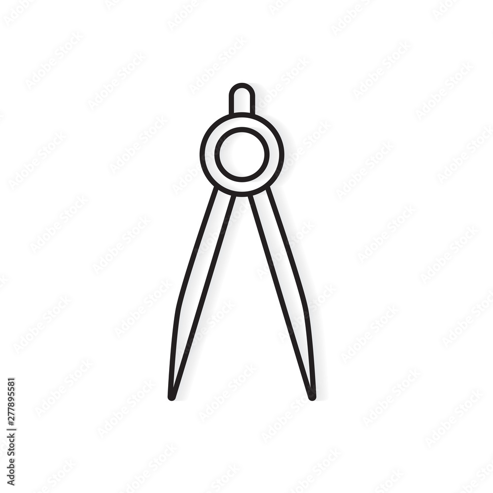 drawing compass icon- vector illustration drawing compass icon- vector illustration