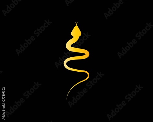 Snake logo vector template