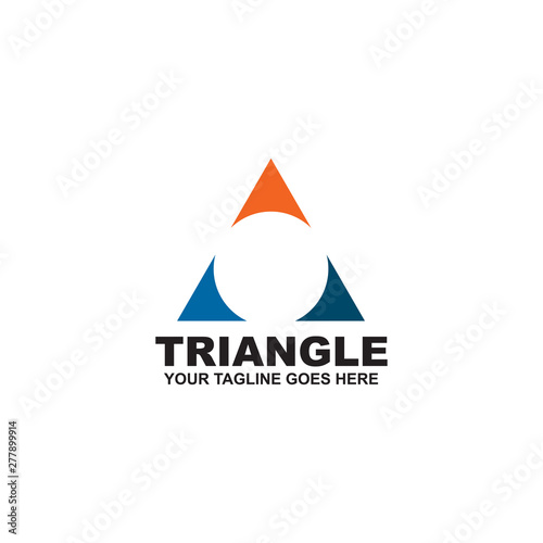Triangle logo design inspiration vector template