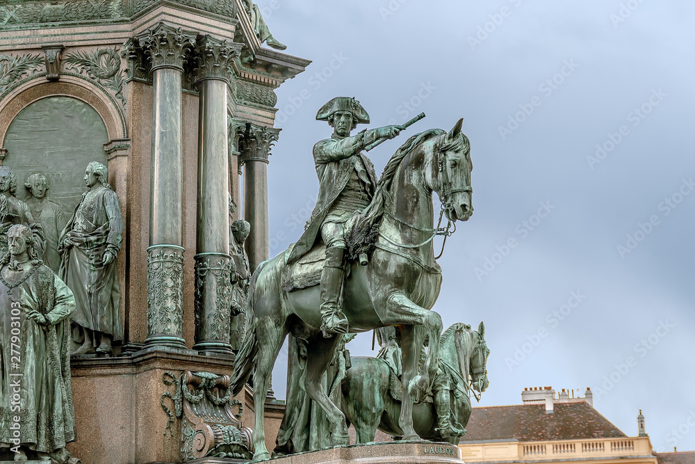 Obraz premium Fragment of the monument to Maria Theresa. Vienna. Austria.