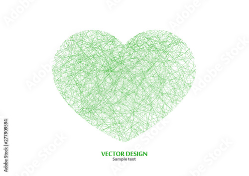 Heart icon. Sign texture of grunge texture isolated on white background. Concept illustration of World Heart Day. Symbol of romance, love, passion, wedding.