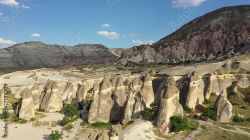 Turkey Cappadocia adequate landscape, shooting from drone