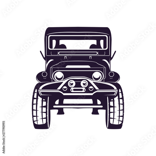 Off-road car logo design vector. Off-road extreme car club logo templates. Vector symbols