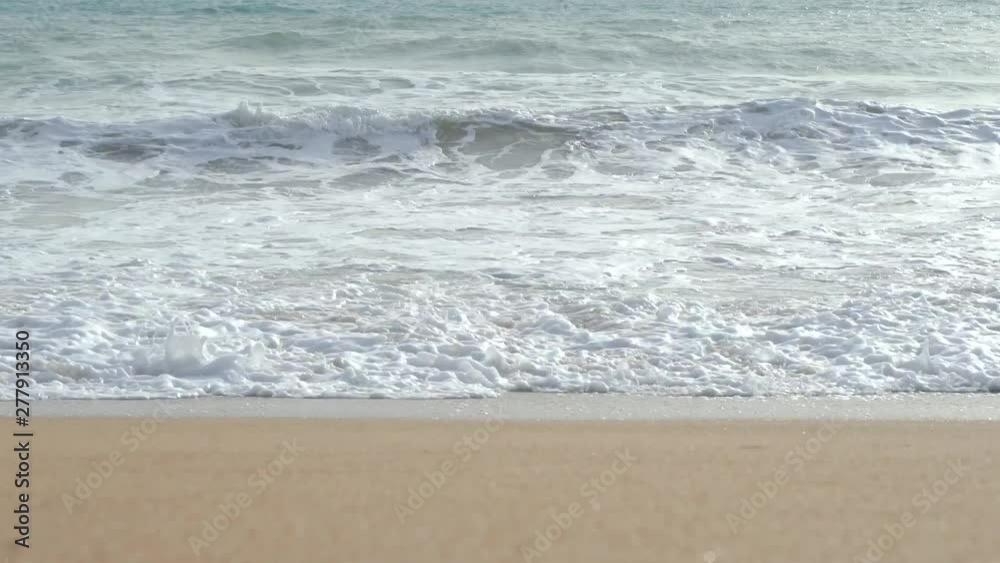 Tropical beach afternoon view, of the plane is down near the airport. tropical white sand beach. Sea waves seamless loop on the beautiful sand beach,Phuket Thailand. Tropical beach afternoon view, of the plane is down near the airport. tropical white sand beach. Sea waves seamless loop on the beautiful sand beach,Phuket Thailand.