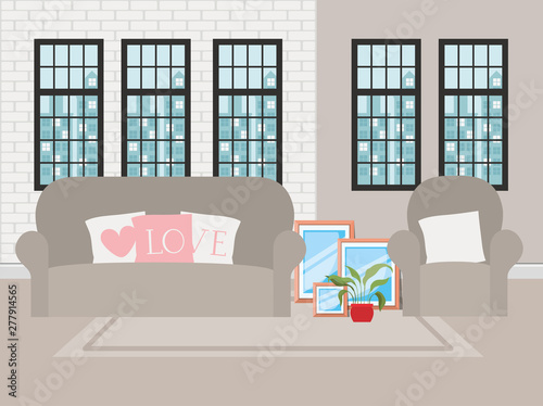 beautiful living room house scene