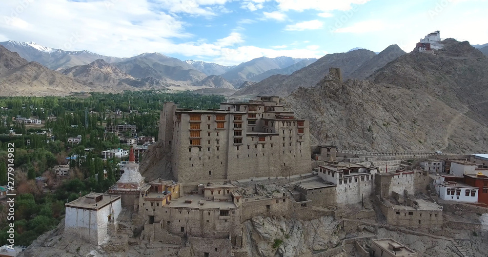 Leh Palace is a former royal palace overlooking the Ladakhi Himalayan town of Leh. A precursor to the Potala Palace in Lhasa, Tibet, the palace was built by King Sengge Namgyal in the 16th century.