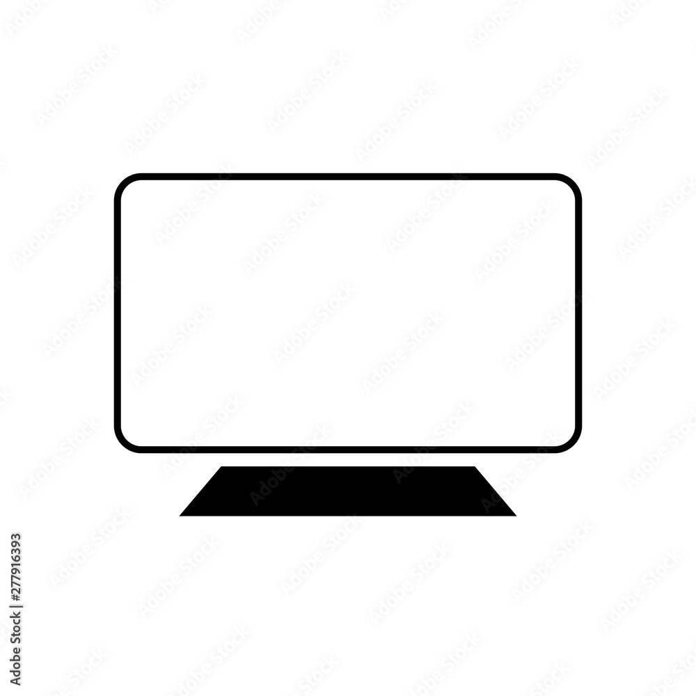 Monitor vector icon. Monitor illustration symbol. Monitor vector icon. Monitor illustration symbol.