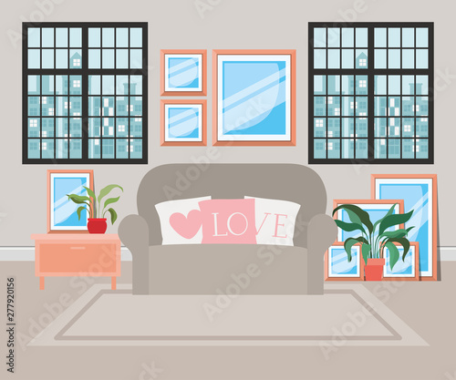 beautiful living room house scene