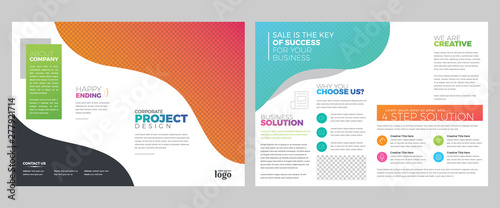 Colorful Bifold Brochure Template