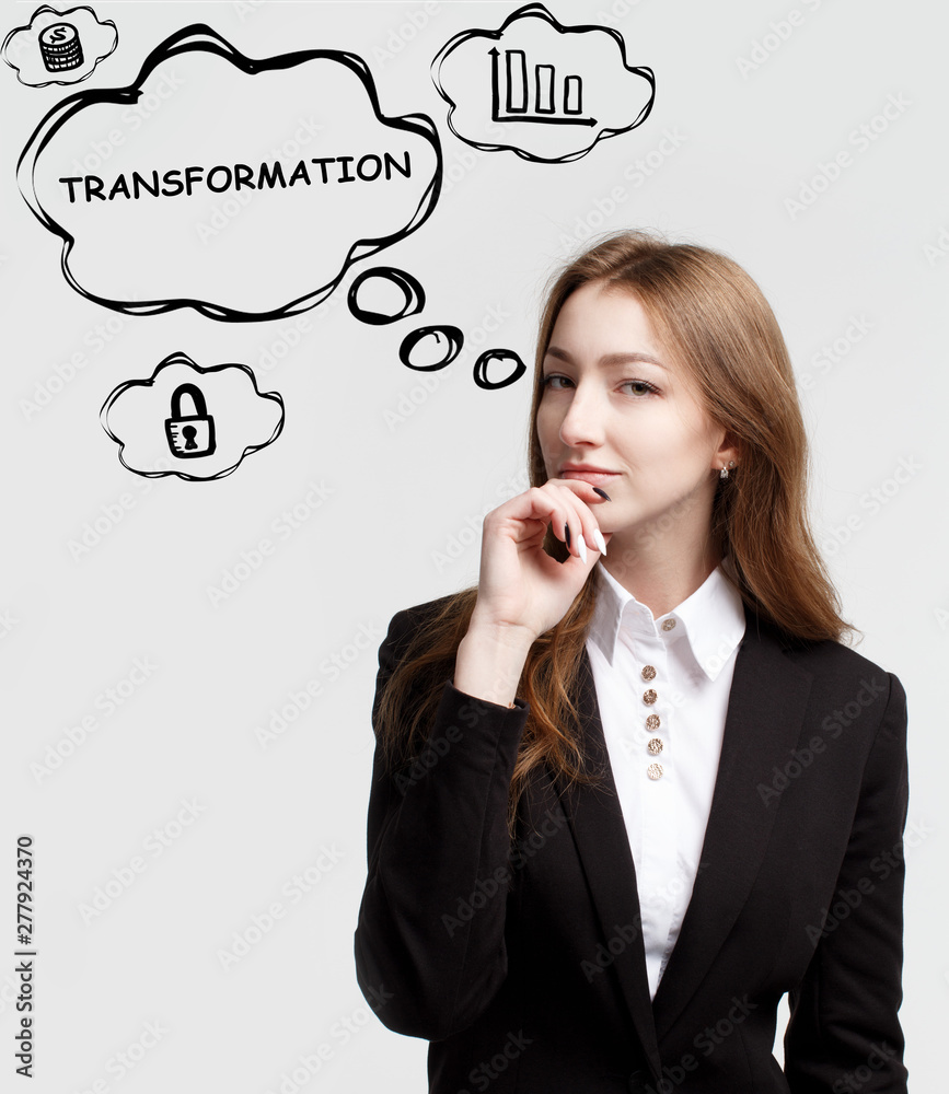 Technology, internet and network. A young entrepreneur is thinking how to become successful and protect your business: Transformation Technology, internet and network. A young entrepreneur is thinking how to become successful and protect your business: Transformation