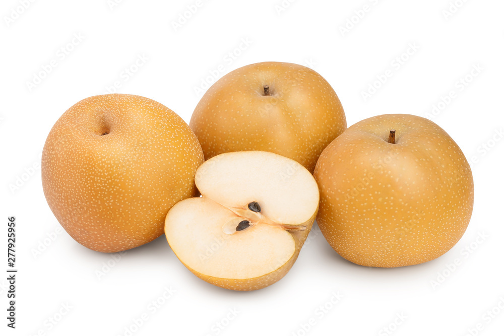 Fresh asian pear isolated on white background Fresh asian pear isolated on white background