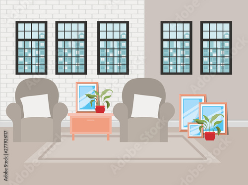 beautiful living room house scene
