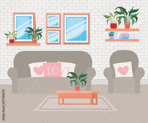 beautiful living room house scene