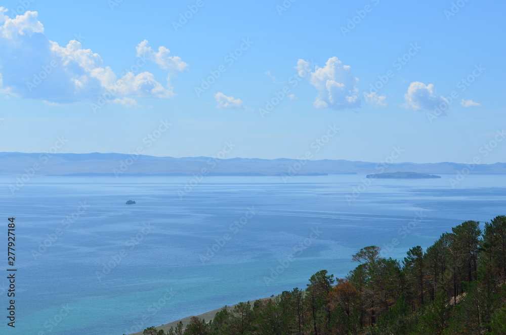 Lake Baikal view from mountains