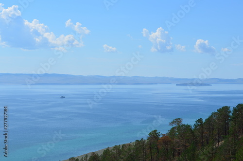Lake Baikal view from mountains