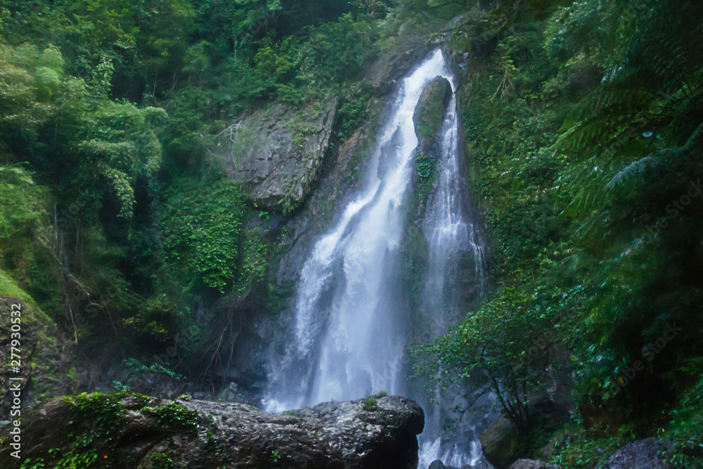 Tam nang waterfall ,in the forest tropical zone ,national park Takua pa Phang Nga Thailand Tam nang waterfall ,in the forest tropical zone ,national park Takua pa Phang Nga Thailand