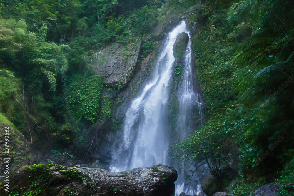 Tam nang waterfall ,in the forest tropical zone ,national park Takua pa Phang Nga Thailand