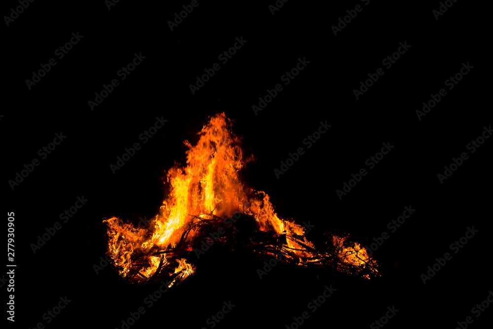 Bonfire Works with graphic creators. on black background light, The collection of fire. Suitable for use in the design, editing, decoration, use on both print and website. Bonfire Works with graphic creators. on black background light, The collection of fire. Suitable for use in the design, editing, decoration, use on both print and website.
