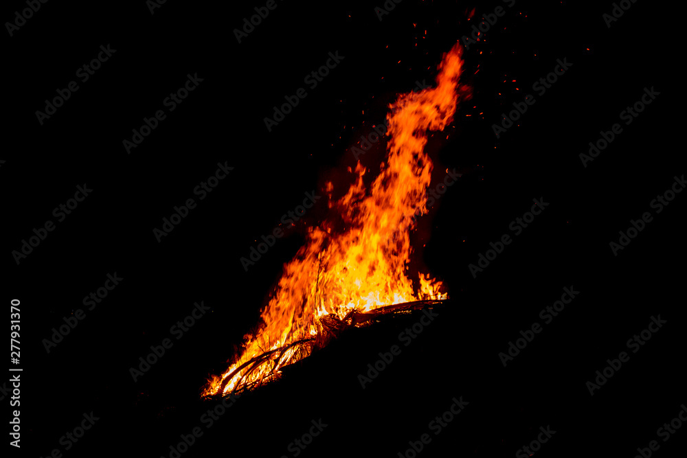 Bonfire Works with graphic creators. on black background light, The collection of fire. Suitable for use in the design, editing, decoration, use on both print and website. Bonfire Works with graphic creators. on black background light, The collection of fire. Suitable for use in the design, editing, decoration, use on both print and website.