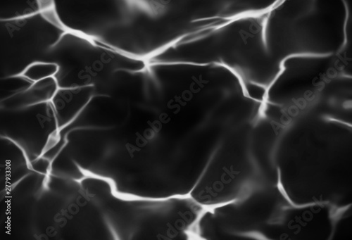 White lightning on dark black background