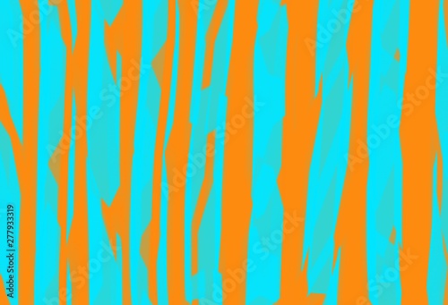 Light blue and orange zebra pattern