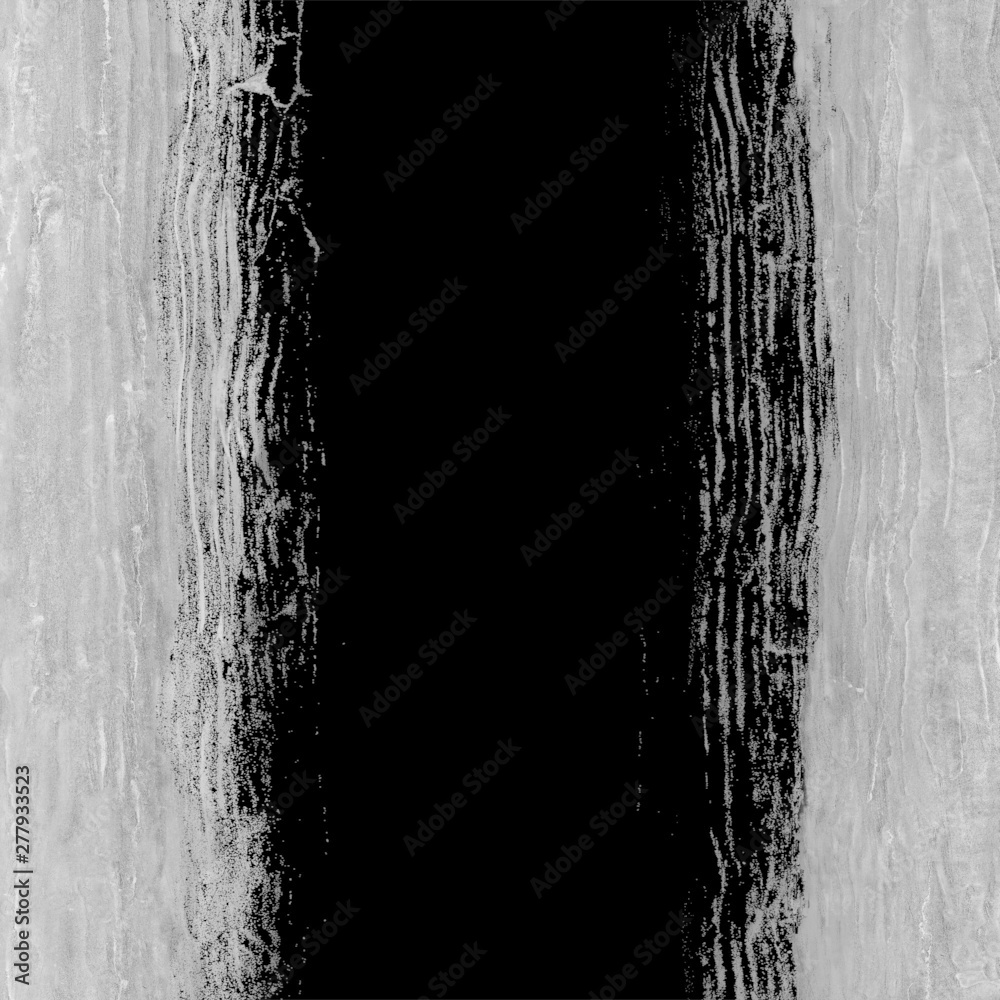 Obraz premium Dense seamless texture of gray dots, lines, pixels on black background. Black inversion of free structures