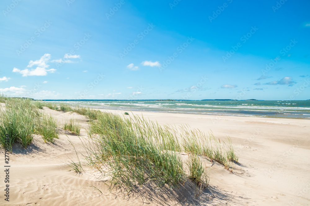 Beautiful sandy beach Yyteri at summer, in Pori, Finland Beautiful sandy beach Yyteri at summer, in Pori, Finland