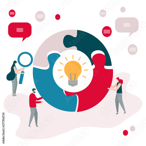 Teamwork cooperation partnership. Business concept