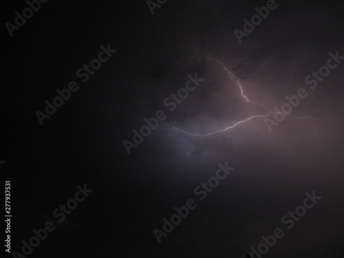 Lightning view from home window