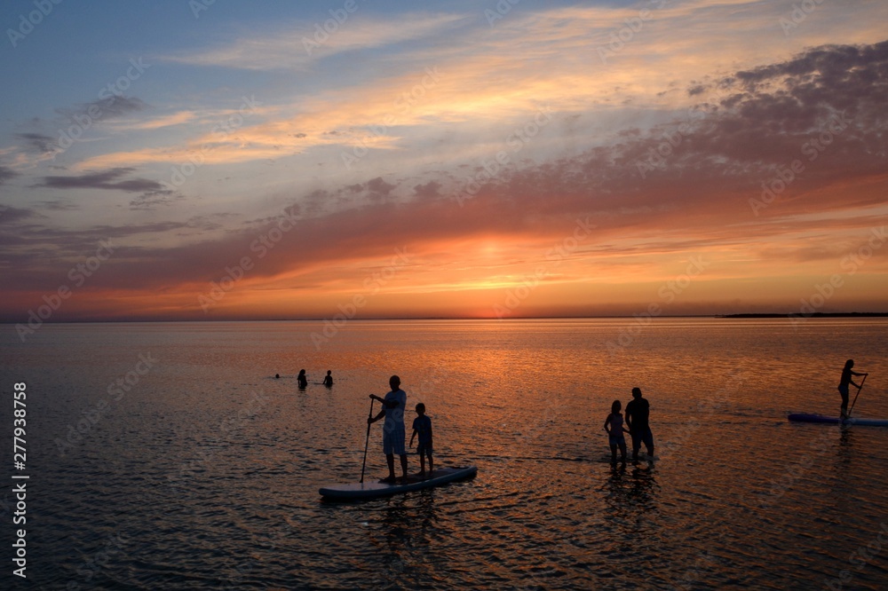 Fototapeta premium sunset on the beach