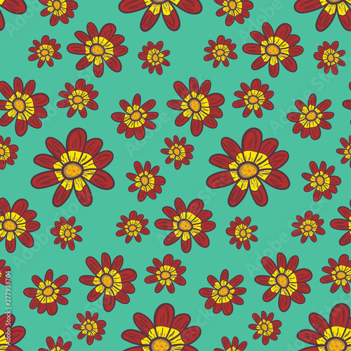 Seamless pattern floral background