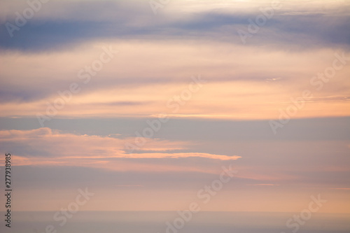 colorful sunset sky with clouds