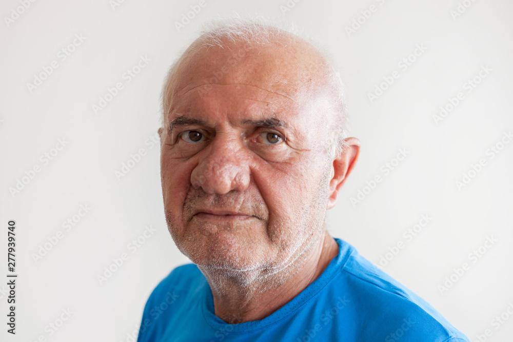 Elderly man face expression concept Elderly man face expression concept