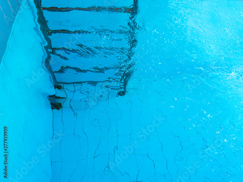 stairs in swimming pool underwater. Abstract. Party. Summer. Vacation and sport concept.