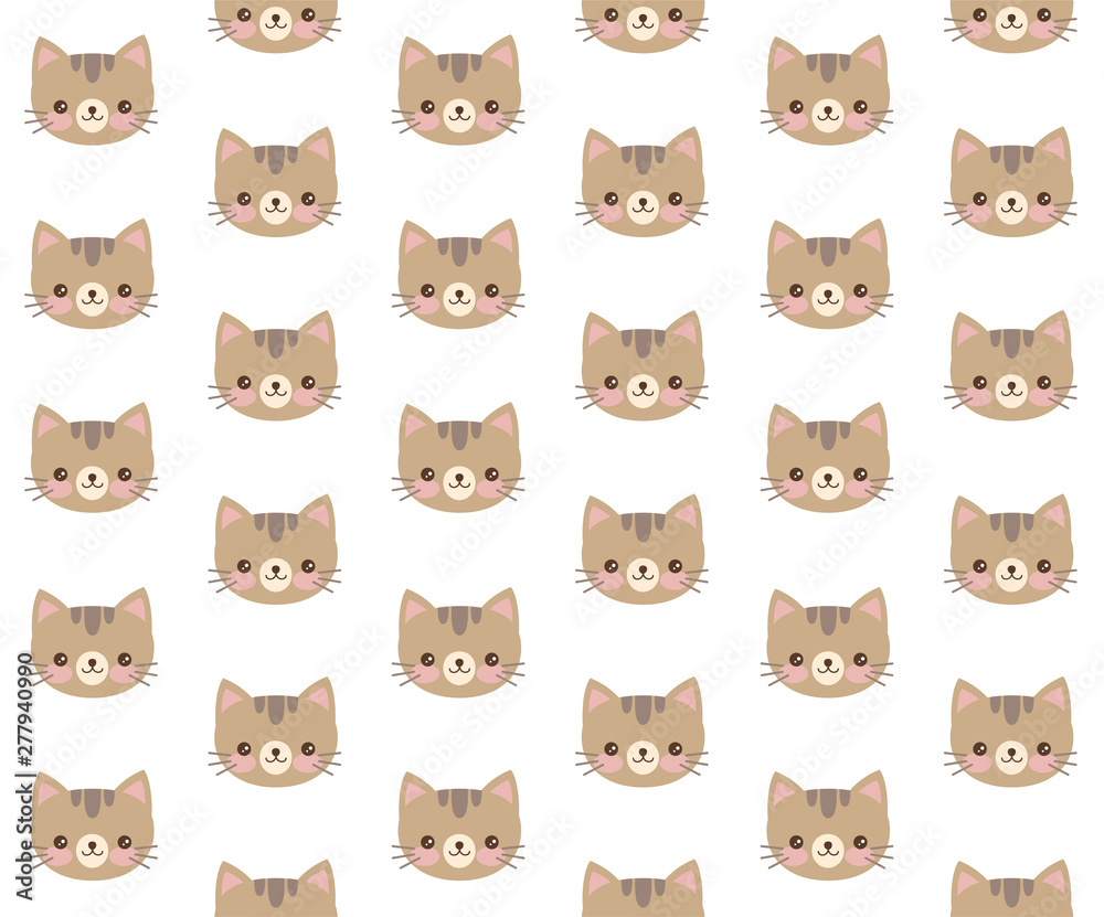 adorable, animal, baby, background, cartoon, cat, cats, character, cute, design, drawing, fabric, face, fun, funny, girl, graphic, happy, head, icon, illustration, kawaii, kids, kitten, kitty, pattern