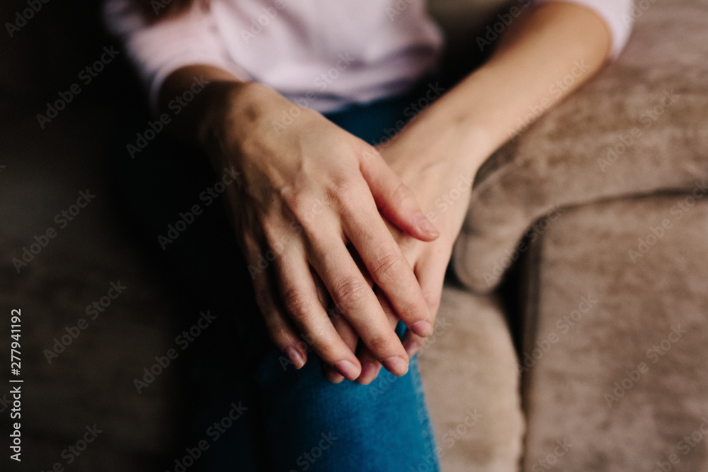 women's hands in a gesture