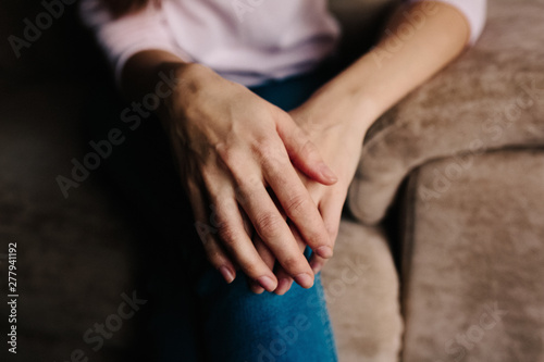 women's hands in a gesture
